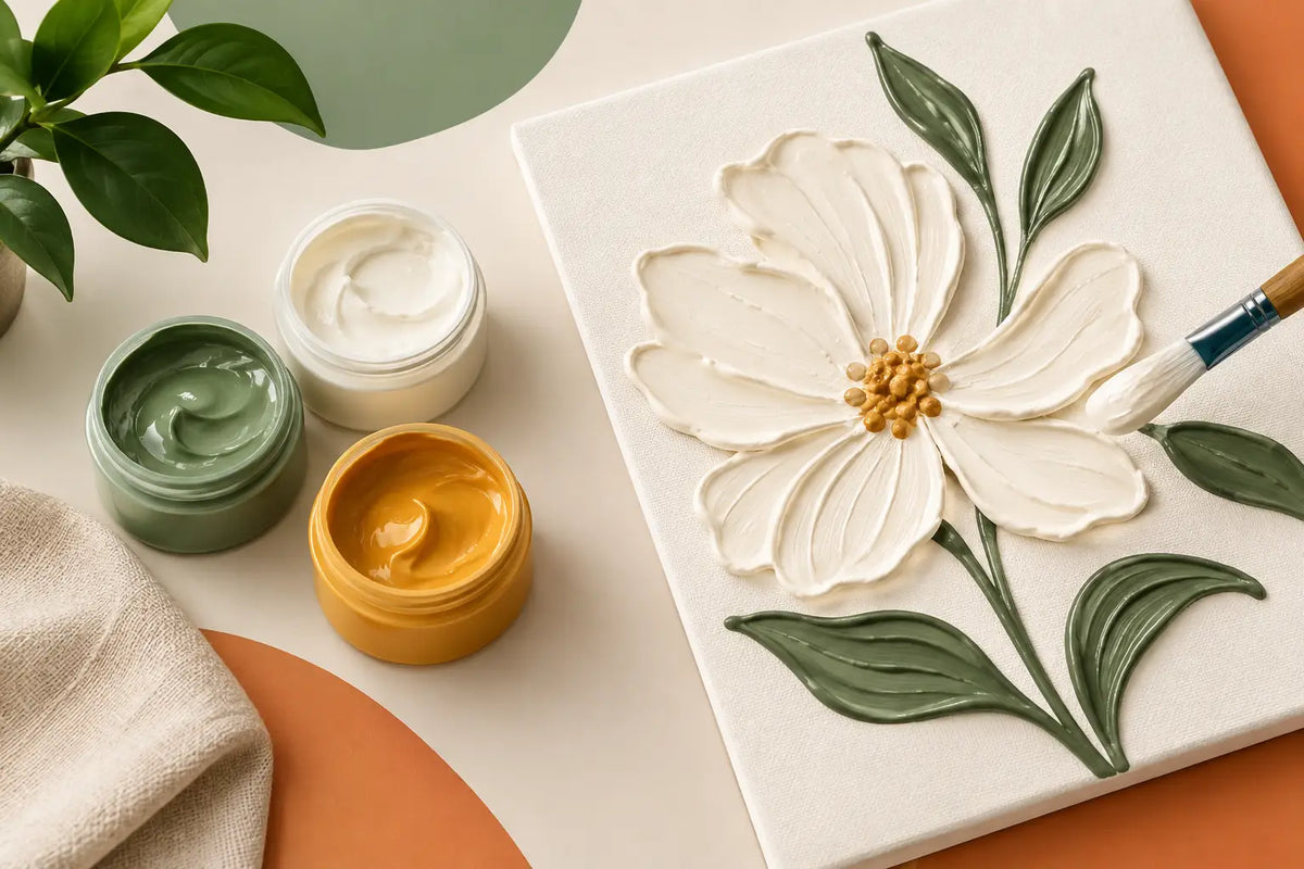 Gel de pintura em relevo: técnica e aplicação
