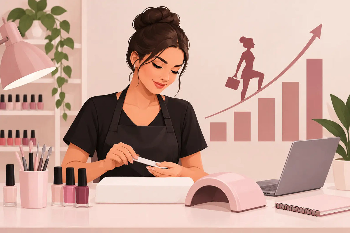 Guia de carreira nail designer para crescer