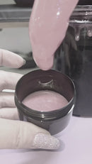 Gel de construction à paillettes roses 017